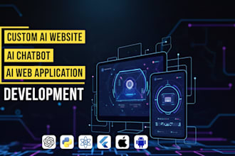 develop ai website, chatbot, web application