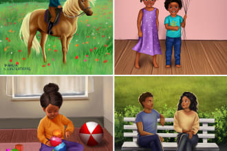 illustrate african american childrens book pages and covers