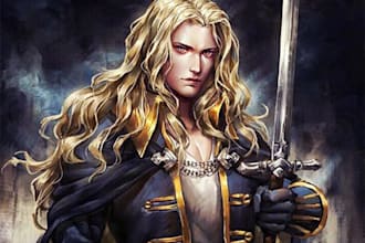 draw fantasy book cover art and ebook cover design