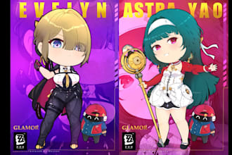 draw an cute chibi characters