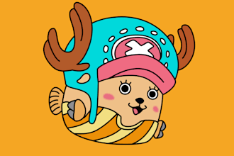 do nft fan art in 2d flat style