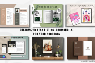 create attractive scroll stopping etsy mockups or etsy thumbnails for  etsy shop