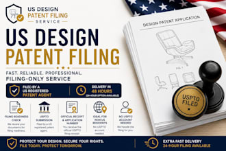 file your us design patent application within 48 hours