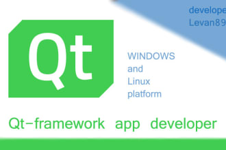 develop windows linux platform app using qt framework