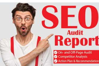 provide detailed website SEO audit report and competitor analysis