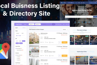 create business listing, property dealer or directory site