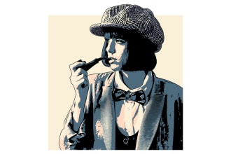 create retro and vintage illustration style art