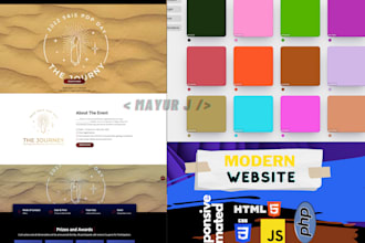 design and develop a modern responsive business website