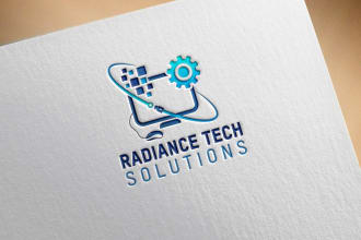 design unique tech, crypto, cyber security and technology logo