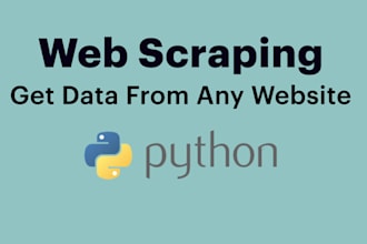 do extra fast scraping, python crawler ,web crawler for any website