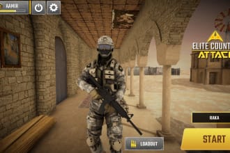 design creative game ui, modern design and creative game art