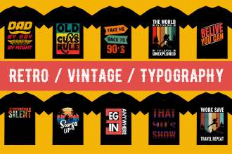 design vintage retro typography event t shirt and hoodie