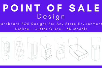 create cardboard point of sale display designs for retail