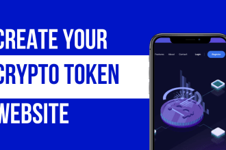 create crypto website, crypto landing page, coin or meme cryptocurrency website