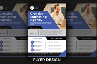 design business, marketing flyer