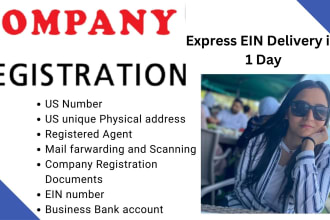 do llc registration, company registration in USA with boi in 48 hours