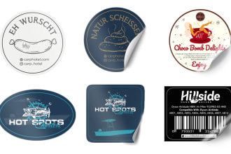 do custom sticker, badge and clothing tag design