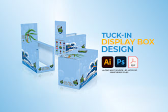 design custom, display box design with 3d in 24 hour