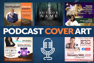 design a professional podcast cover art