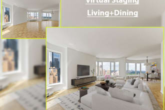 do virtual staging , virtual furniture for a better sale