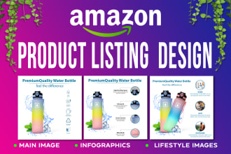 design amazon product listing images, infographic product photo editing