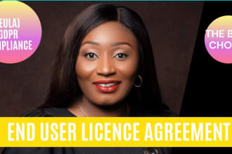 draft end user license agreement eula for your app or software