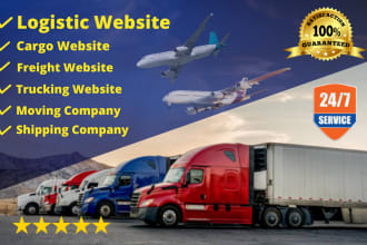 create logistics website trucking website on wix squarespace