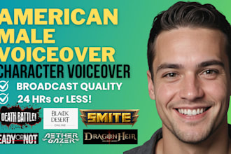 record a professional videogame or animation voice over