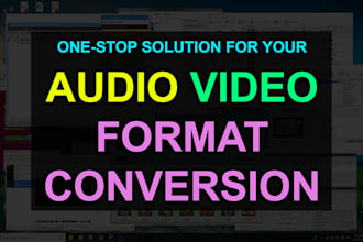 convert video format to any audio