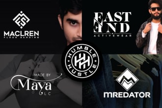design clothing brand, streetwear, apparel and fashion logo