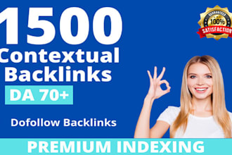 create 1000 SEO dofollow backlinks for google ranking