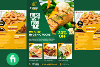 design food menu, restaurant flyer, menu card, food truck menu, or brochure