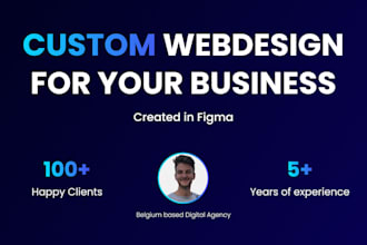 design a custom website or landing page using figma
