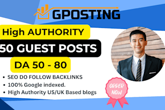 provide SEO guest post backlinks with manual link building