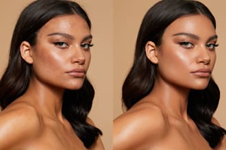 do skin retouching and photo editing