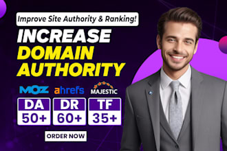 increase da DR and tf of your website