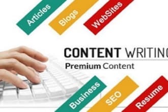 do SEO article writing, website content or blog post