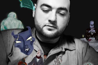 voice over of gruff, cruel, calm, sardonic, sage evil voices