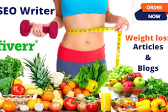 write SEO article and blog post on weight loss