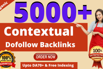 provide 5000 link building contextual dofollow SEO backlinks