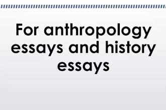 assist in anthropology essays and history essays