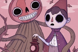 do spooky book illustration
