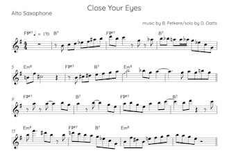 transcribe a jazz solo for you