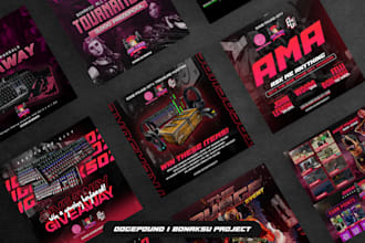 design social media banners for your esport team or business