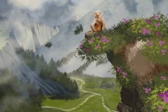create illustrations and concept art works