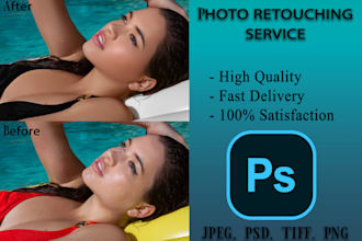 professionally retouch fashion, beauty and headshot portraits