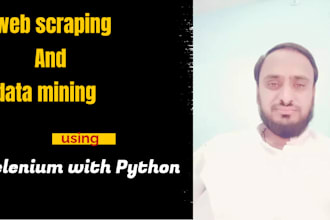 do web scraping and data mining from public website