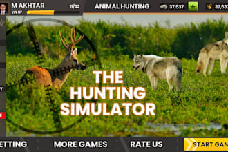 design creative game UI, menus, buttons and icons