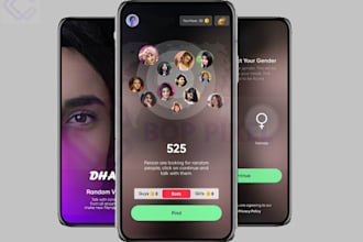 random video call with people android application