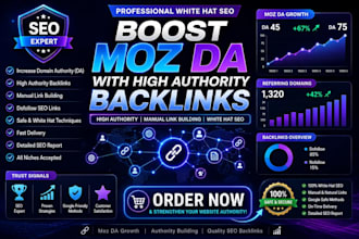 increase domain authority da with high quality SEO backlinks
